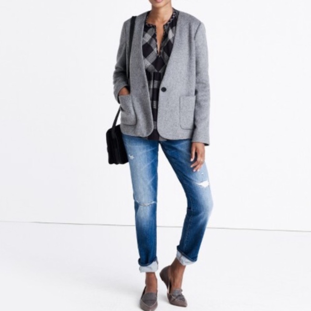 Madewell carrington blazer cardigan
